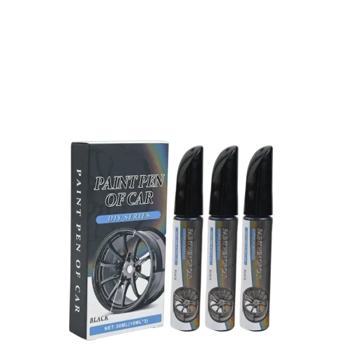 3 PCS Black car wheel scratch care pen, car paint scratch, scratch cleaning care touch up pen
