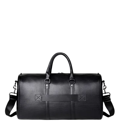 Men’s Travel Tote Bag, Solid Color Handbag with Zipper Closure, Fashionable Casual Simple Design,…