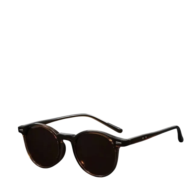 Unisex Vintage Round Frame Sunglasses, Trendy Casual Sunglasses for Everyday Use