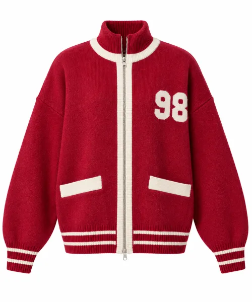 98 Varsity Zip Up Sweater