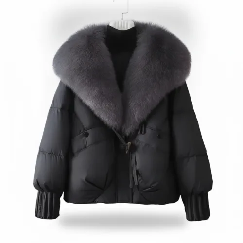Women's Korean Style Faux Fur Collar Puffer Jacket
