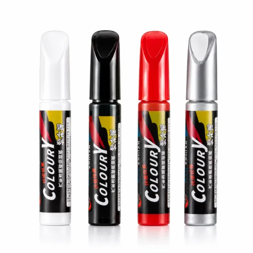 Car Paint Scratch Repair Pen with Multiple Color Options - Black Red White Silver Touch Up Paint fo…
